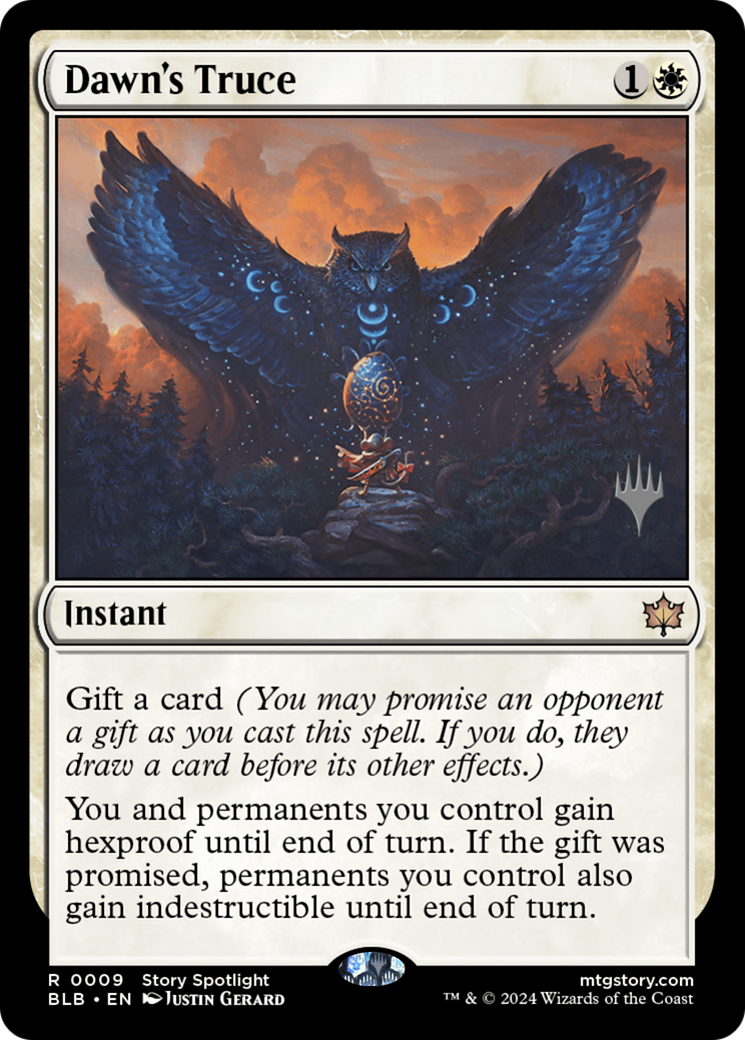 Image of Dawn's Truce (PPBLB-009) - Bloomburrow Promos Foil