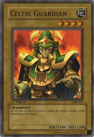 Image of Celtic Guardian (LOB-007) - The Legend of Blue Eyes White Dragon 1st Edition