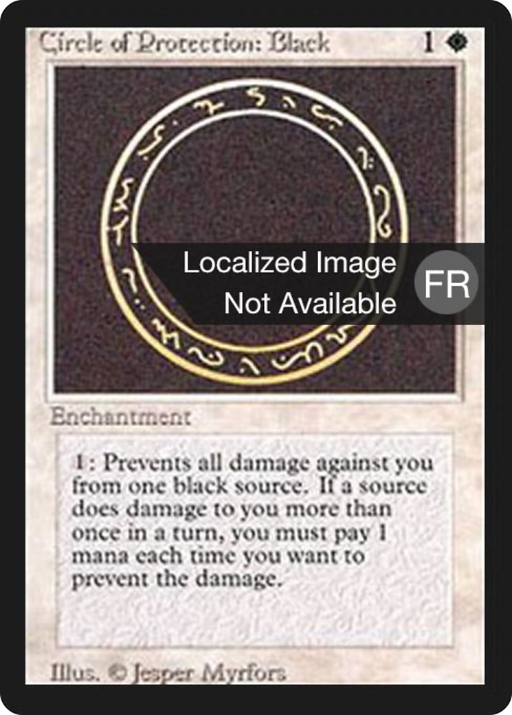 Image of Circle of Protection: Black (FBB-) - Foreign Black Border