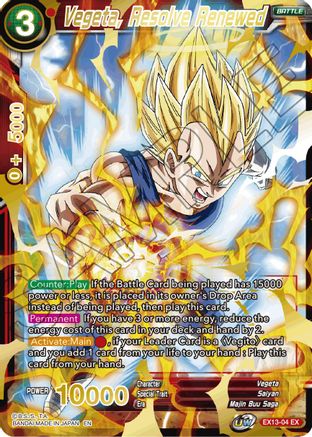 Image of Vegeta, Resolve Renewed (EX13-04) - Special Anniversary Set 2020 Foil