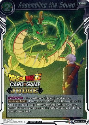 Image of Assembling the Squad (BT7-107) - Judge Promotion Cards