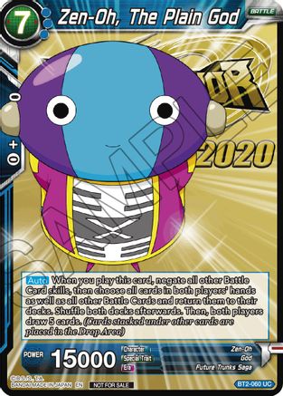 Image of Zen-Oh, The Plain God (BT2-060) - Tournament Promotion Cards