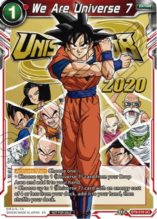 Image of We Are Universe 7 (BT9-018) - Tournament Promotion Cards