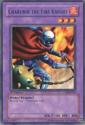 Image of Charubin the Fire Knight (LOB-015) - The Legend of Blue Eyes White Dragon Unlimited