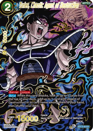 Image of Turles, Chaotic Agent of Destruction (EX13-09) - Special Anniversary Set 2020