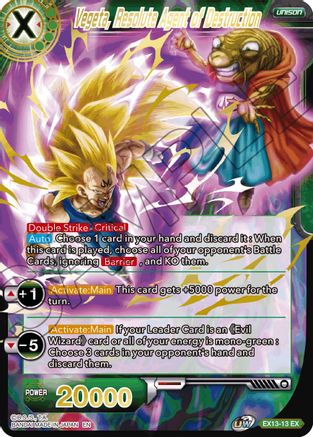 Image of Vegeta, Resolute Agent of Destruction (EX13-13) - Special Anniversary Set 2020 Foil