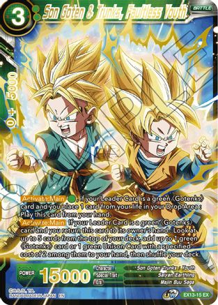 Image of Son Goten & Trunks, Faultless Youth (EX13-15) - Special Anniversary Set 2020 Foil