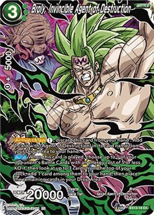 Image of Broly, Invincible Agent of Destruction (EX13-18) - Special Anniversary Set 2020 Foil