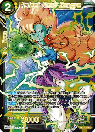 Image of Violent Rush Zangya (EX13-25) - Special Anniversary Set 2020 Foil
