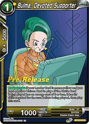 Image of Bulma, Devoted Supporter (BT10-113) - Rise of the Unison Warrior PreRelease Cards
