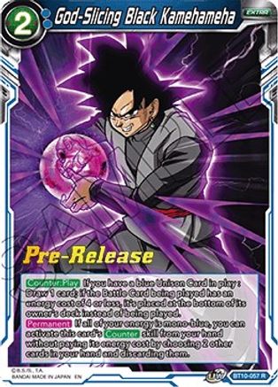 Image of God-Slicing Black Kamehameha (BT10-057) - Rise of the Unison Warrior PreRelease Cards