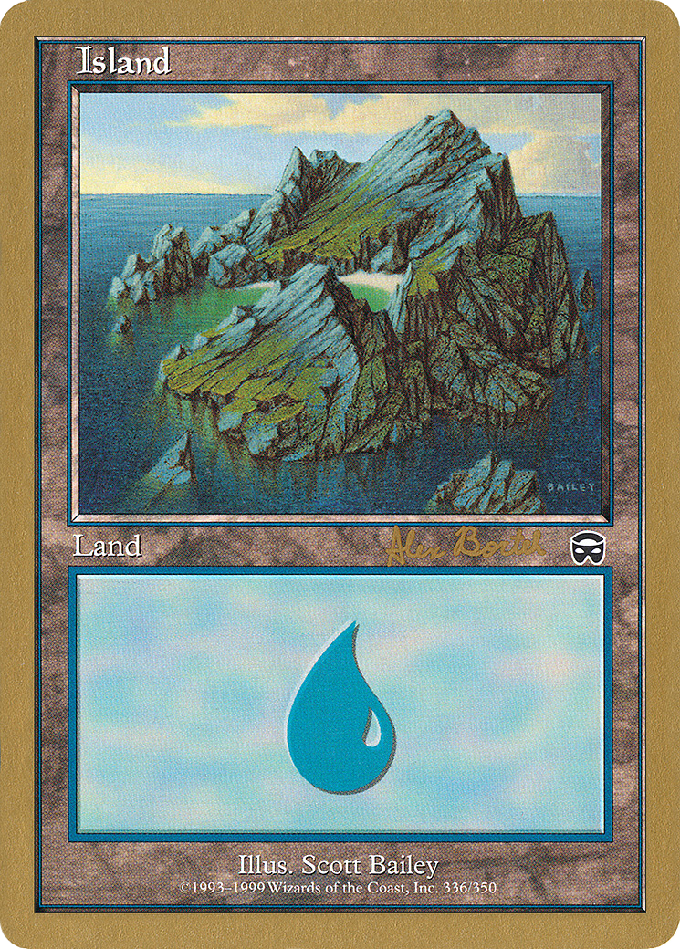Image of Island (336) - 2001 Alex Borteh (MMQ) (WCD-) - World Championship Decks 2001