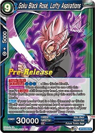 Image of Goku Black Rose, Lofty Aspirations (BT10-050) - Rise of the Unison Warrior PreRelease Cards