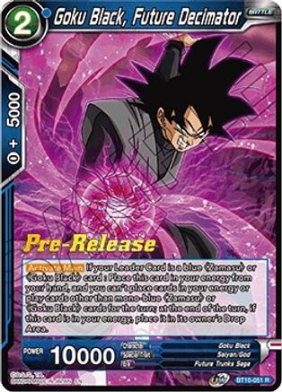 Image of Goku Black, Future Decimator (BT10-051) - Rise of the Unison Warrior PreRelease Cards