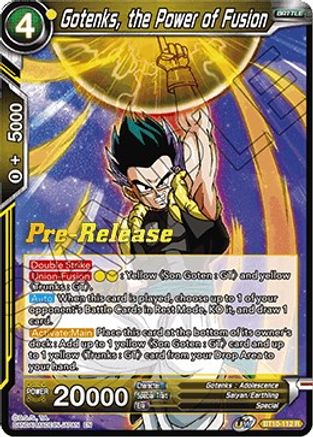 Image of Gotenks, the Power of Fusion (BT10-112) - Rise of the Unison Warrior PreRelease Cards