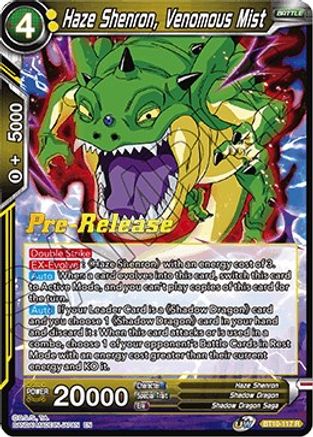 Image of Haze Shenron, Venomous Mist (BT10-117) - Rise of the Unison Warrior PreRelease Cards