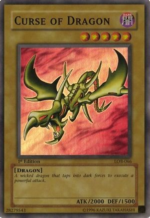 Image of Curse of Dragon (LOB-066) - The Legend of Blue Eyes White Dragon 1st Edition