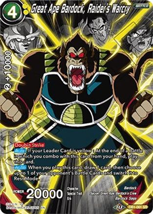 Image of Great Ape Bardock, Raider's Warcry (Alternate Art) (DB1-061) - Special Anniversary Set 2020