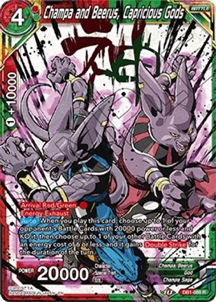 Image of Champa and Beerus, Capricious Gods (Alternate Art) (DB1-088) - Special Anniversary Set 2020 Foil