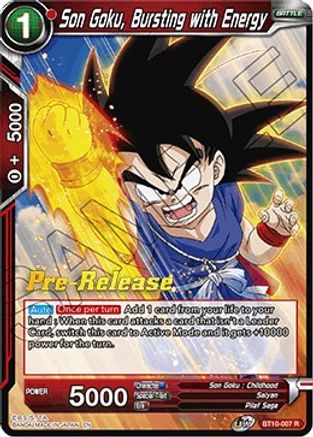 Image of Son Goku, Bursting with Energy (BT10-007) - Rise of the Unison Warrior PreRelease Cards