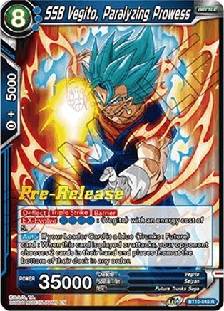 Image of SSB Vegito, Paralyzing Prowess (BT10-045) - Rise of the Unison Warrior PreRelease Cards