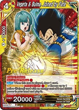Image of Vegeta & Bulma, Joined by Fate (BT10-146) - Rise of the Unison Warrior PreRelease Cards
