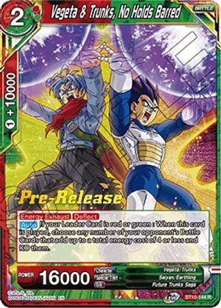 Image of Vegeta & Trunks, No Holds Barred (BT10-144) - Rise of the Unison Warrior PreRelease Cards
