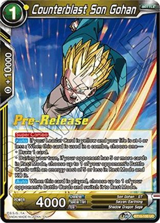 Image of Counterblast Son Gohan (BT10-100) - Rise of the Unison Warrior PreRelease Cards