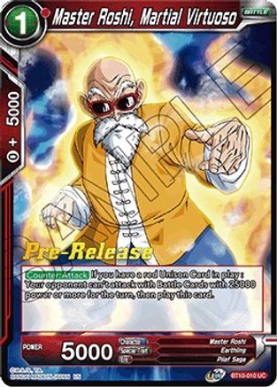 Image of Master Roshi, Martial Virtuoso (BT10-010) - Rise of the Unison Warrior PreRelease Cards