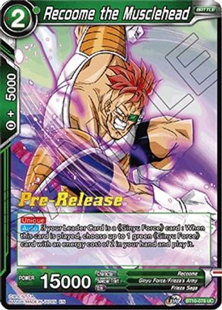 Image of Recoome the Musclehead (BT10-078) - Rise of the Unison Warrior PreRelease Cards