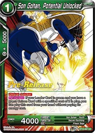 Image of Son Gohan, Potential Unlocked (BT10-067) - Rise of the Unison Warrior PreRelease Cards
