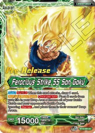 Image of Son Goku // Ferocious Strike SS Son Goku (BT10-060) - Rise of the Unison Warrior PreRelease Cards