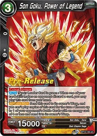 Image of Son Goku, Power of Legend (BT10-128) - Rise of the Unison Warrior PreRelease Cards