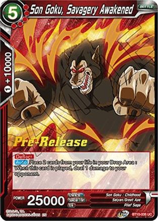 Image of Son Goku, Savagery Awakened (BT10-006) - Rise of the Unison Warrior PreRelease Cards