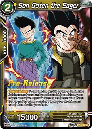 Image of Son Goten the Eager (BT10-102) - Rise of the Unison Warrior PreRelease Cards