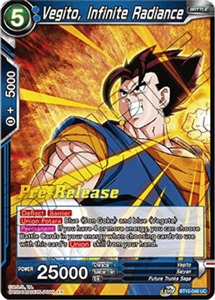 Image of Vegito, Infinite Radiance (BT10-046) - Rise of the Unison Warrior PreRelease Cards