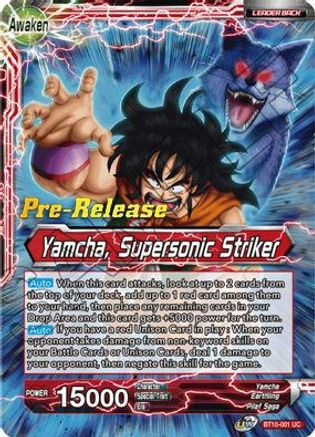 Image of Yamcha // Yamcha, Supersonic Striker (BT10-001) - Rise of the Unison Warrior PreRelease Cards