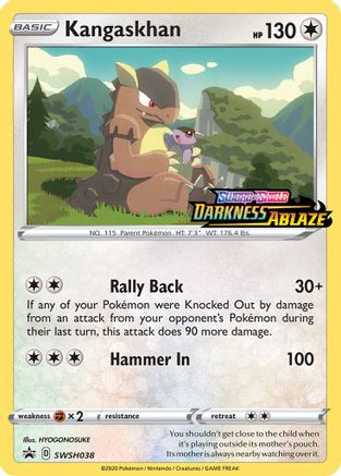 Image of Kangaskhan (Prerelease) SWSH038  - Holofoil SWSH Sword & Shield Promo Cards - Promo