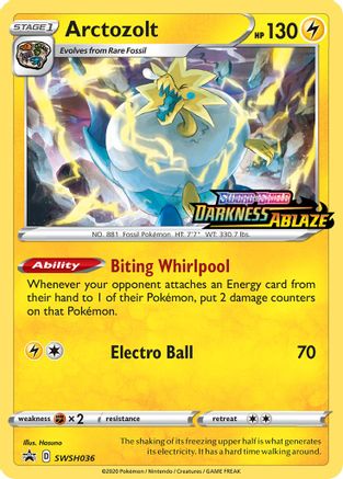 Image of Arctozolt SWSH036  - Holofoil SWSH Sword & Shield Promo Cards - Promo