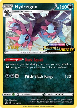 Image of Hydreigon SWSH037  - Holofoil SWSH Sword & Shield Promo Cards - Promo