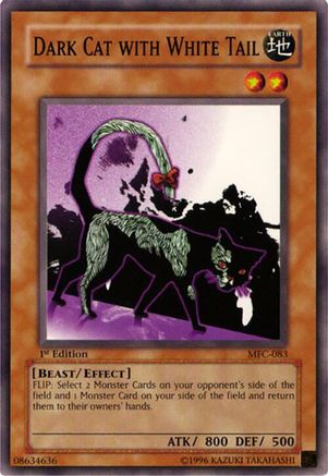 Image of Dark Cat with White Tail (MFC-083) - Magician's Force 1st Edition