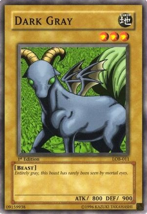Image of Dark Gray (LOB-011) - The Legend of Blue Eyes White Dragon 1st Edition