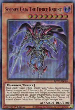 Image of Soldier Gaia The Fierce Knight (ROTD-EN004) - Rise of the Duelist 1st Edition