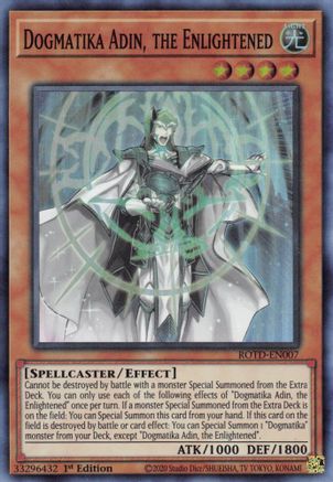 Image of Dogmatika Adin, the Enlightened (ROTD-EN007) - Rise of the Duelist 1st Edition