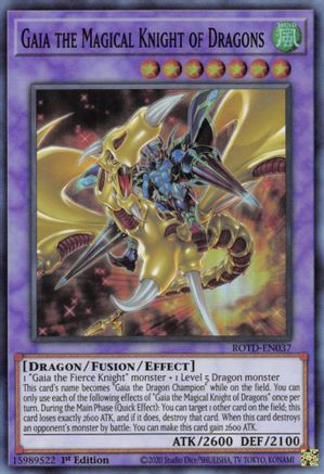Image of Gaia the Magical Knight of Dragons (ROTD-EN037) - Rise of the Duelist 1st Edition