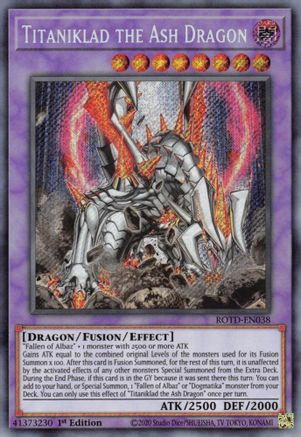 Image of Titaniklad the Ash Dragon (ROTD-EN038) - Rise of the Duelist 1st Edition