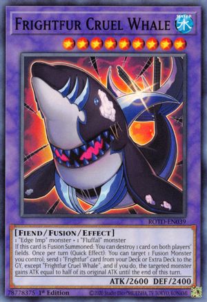 Image of Frightfur Cruel Whale (ROTD-EN039) - Rise of the Duelist 1st Edition