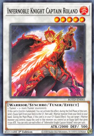Image of Infernoble Knight Captain Roland (ROTD-EN041) - Rise of the Duelist 1st Edition