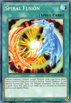 Image of Spiral Fusion (ROTD-EN050) - Rise of the Duelist 1st Edition
