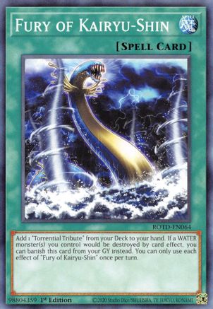 Image of Fury of Kairyu-Shin (ROTD-EN064) - Rise of the Duelist 1st Edition